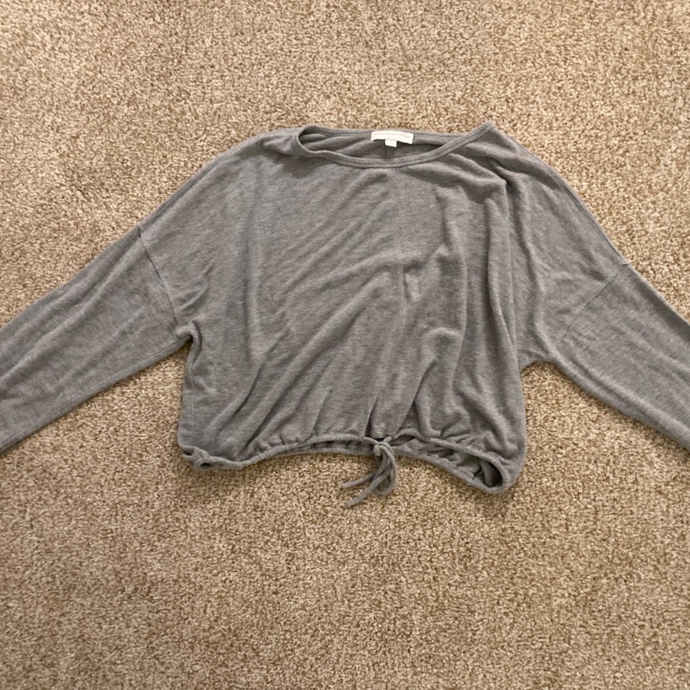 Spiritual Gangster. Boxy cropped long sleeve.
